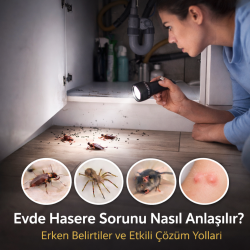 Evde Haşere Sorunu Nasıl Anlaşılır? Erken Belirtiler ve Etkili Çözüm Yolları
